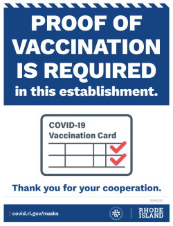 Proof of Vaccination is Required